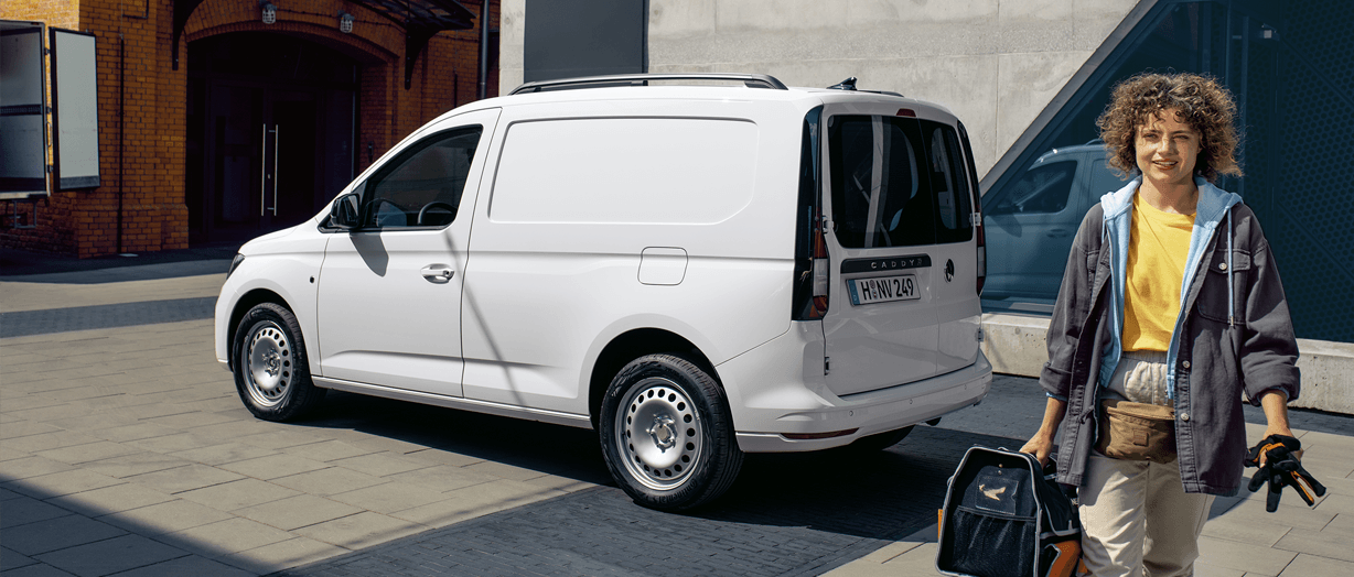 Der Caddy Cargo inkl. Würth Regaleinbau